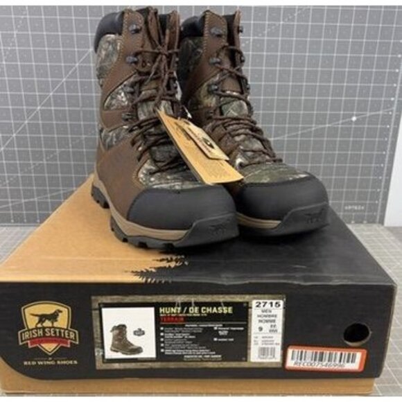 Red Wing Men's Irish Setter Terrain Boots Sz. 9 US  Mossy Oak NEW - Picture 1 of 11
